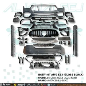 Body kit amg E63 gloss black model